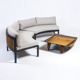SILLÓN FRANCESCA CURVO  OUTLET - QUEDAN 2 CON TAPICERIA GRIS